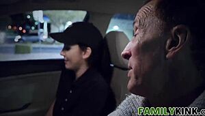 Busty teen model tricked by sneaky stepuncle