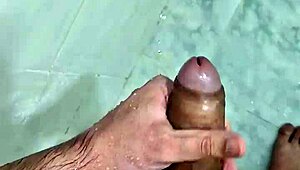 Hey, chubby guy, jerking off in the shower 'til you burst?