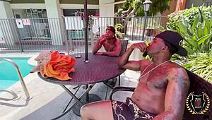 I, uh, watch Ireland Rose take Rome Major and his friend, it's so hot!