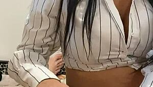 My Secretary Gives Amazing Handjob Massage!