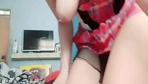 Stepmom's secret masturbation video sent to friend!