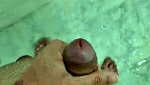 Hey, chubby guy, jerking off in the shower 'til you burst?