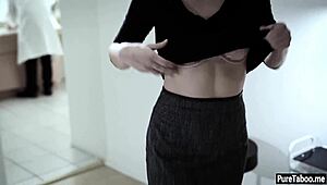 Petite teen loses virginity to plastic surgeon in intense session