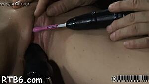 Bound slut waits for cock 😈