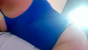 Wife slut sucks stepbrother's dick and balls, rides him rough, gets filled with cum