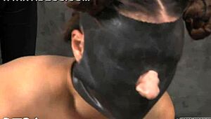 Is the gagged sweetheart getting whipped hard?