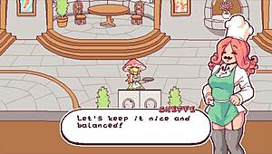 Futanari Game Ep 1 Serves Special Shemale Sauce at Restaurant