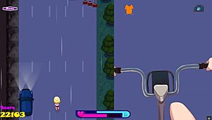 riding to bounce city pornplay hentai sex game ep 1 exhibitionist girl rding a dildo on her bike