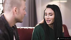 Wow, Gabi Paltrova swallowed every drop after her first explosive squirt!