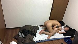 Amateur Couple Perverted Sex in Bedroom While Kids Play!