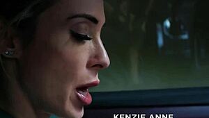 Steamy hot lesbian encounter between nurse and pretty roomie Aiden Ashley and Kenzie Anne