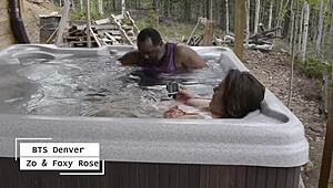 Behind the scenes with Zo Snow and Foxy Rose at Denver bash