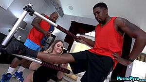 Dance Instructor Kenzie Madison Goes Wild in Interracial Threeway Action!