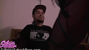 Sabrina Sabrok with huge tits and big ass gets pounded hard