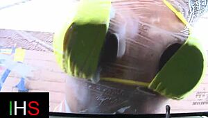 Horny milf with big tits drilled hard by massive cock.