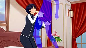 sword art online yaoi kirito blowjob bareback creampie sissy crossdress japanese asian manga anime film game gay