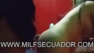 bored milf fucks a young fan instead of her old man!