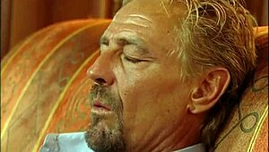 mature blonde woman gets very wet during intense blowjob and anal session