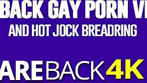 gay muscle hunks engage in bareback sex throughout the house