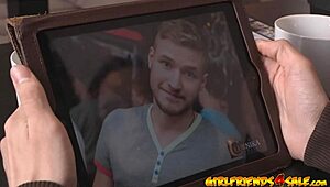 Cuckold boyfriend lets gorgeous teen girlfriend take cumshot