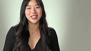 Horny Brunette Elle Lee Masturbates in Wet Solo Scene