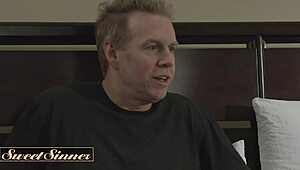 Gorgeous Gia Derza rides her stepdad’s big cock with raw desire. SweetSinner captures every intense moment.