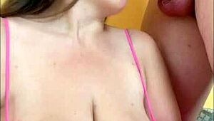 My Sexy Slutty Big Boob Stepsister Excites Over Teasing My Boner