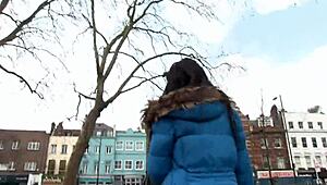 Beautiful Slut Pissing and Masturbating in Public London