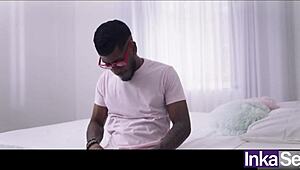 Ebony from Colombia super big-ass fucks two best gay friends