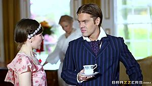 Hey, wanna see British babe Erica Fontes get slammed hard in this Brazzers clip?