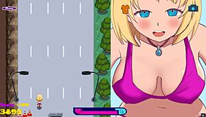 riding to bounce city pornplay hentai sex game ep 1 exhibitionist girl rding a dildo on her bike