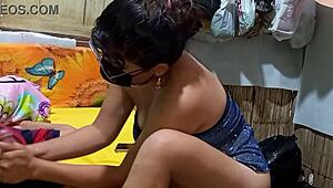 It's my turn to parade, so I practice sexy dances at home. Then my stepbrother enters, I seduce him, and ride his tiny cock!