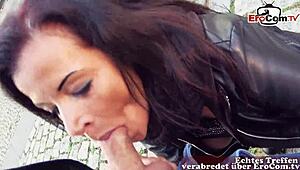 Deutsche Milf Snagged for Public Sex on Erotic Date