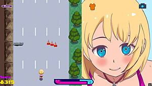 riding to bounce city pornplay hentai sex game ep 1 exhibitionist girl rding a dildo on her bike