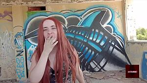 Single Father Drills His New Teen Girlfriend with Monster Cock