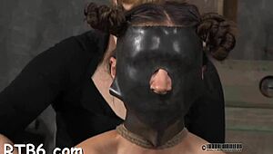 Is the gagged sweetheart getting whipped hard?