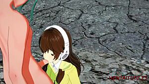 dr stone hentai senku ishigami and yuzuriha ogawa in intense scene