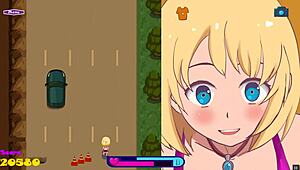 riding to bounce city pornplay hentai sex game ep 1 exhibitionist girl rding a dildo on her bike