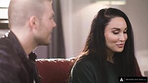 Wow, Gabi Paltrova swallowed every drop after her first explosive squirt!