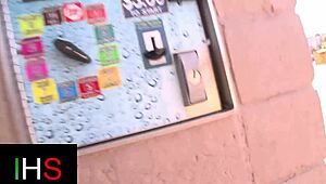 Horny milf with big tits drilled hard by massive cock.