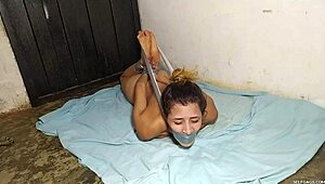 Hysterical Slut Hogtied Naked in the Basement. She’s Screaming for Release Down There.