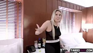 Wow, Stepmom Nikki Brooks Bent Over In Hardcore Cumshot Cowgirl!