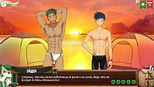 Game Friends Camp Episode 19: Night Swimming with Russian Voice Acting