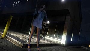GTA 5 Trevor hires hooker for car sex service