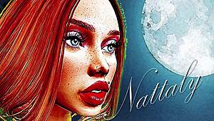 Alain Carnell and Nataly in Nataly's bed.