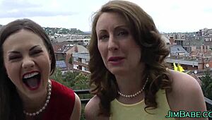 Hey, join this amateur Brit for a wild threeway romp now