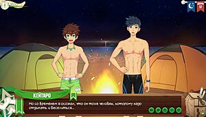 Game Friends Camp Episode 19: Night Swimming with Russian Voice Acting