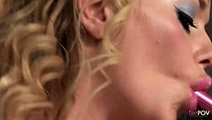 Blonde Hottie Gets Talked Into Pleasing Horny Vampire With Toys And Cunilingus