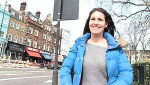 Beautiful Slut Pissing and Masturbating in Public London