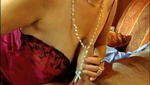 mature blonde woman gets very wet during intense blowjob and anal session